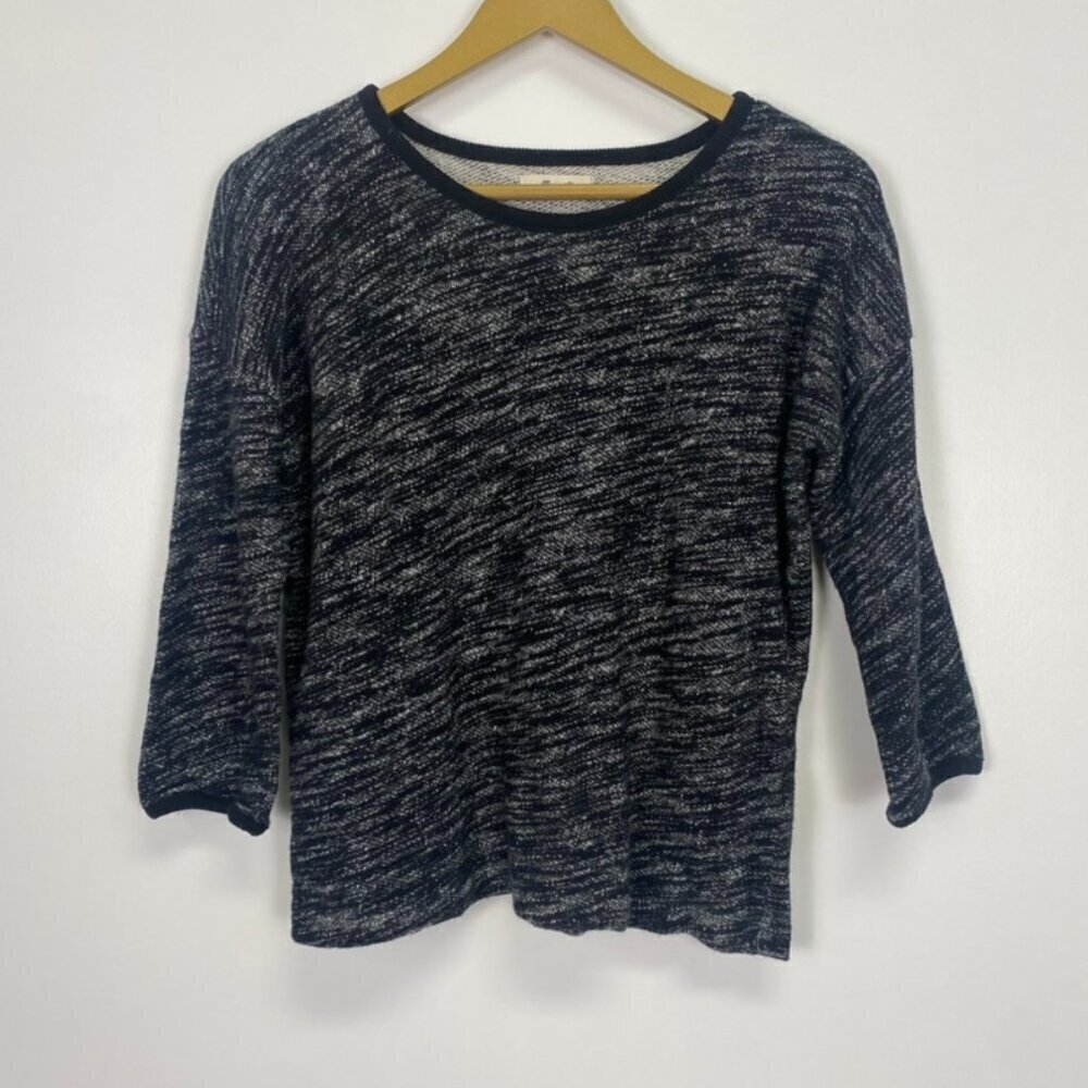 Madewell  Black Marled Shadetree Sweater - Picture 2 of 9
